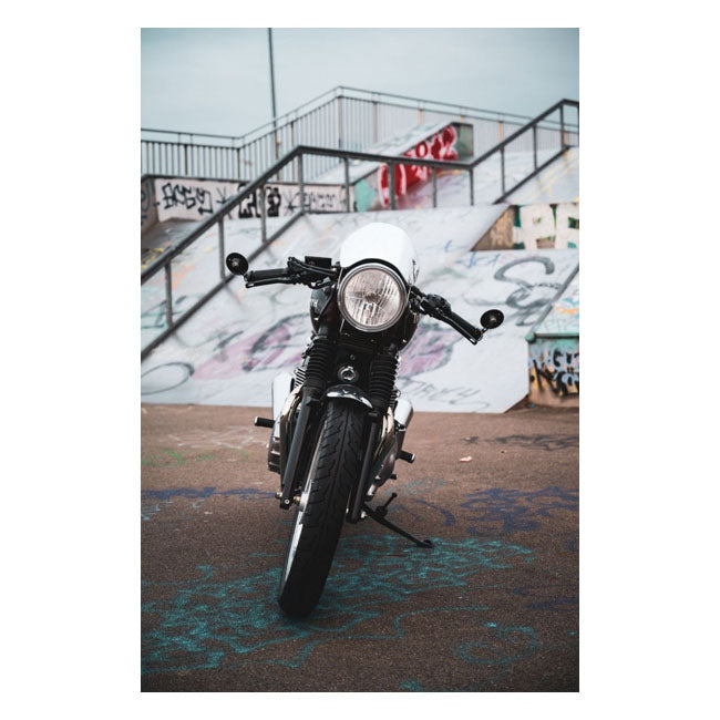 Motone Microblade Screen, Aluminum. Mirror Polished Fairing Motone