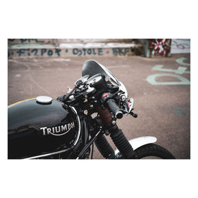 Motone Microblade Screen, Aluminum. Mirror Polished Fairing Motone