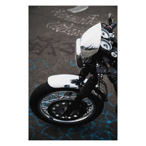 Motone Microblade Screen, Aluminum. Mirror Polished Fairing Motone