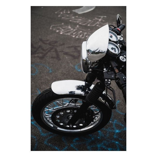 Motone Microblade Screen, Aluminum. Mirror Polished Fairing Motone