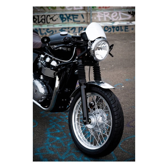 Motone Microblade Screen, Aluminum. Mirror Polished Fairing Motone