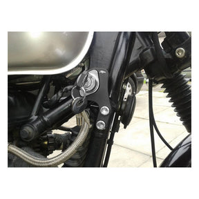 Motone Ignition Relocation Bracket, Rhs. Black Ignition Switch Brackets Motone