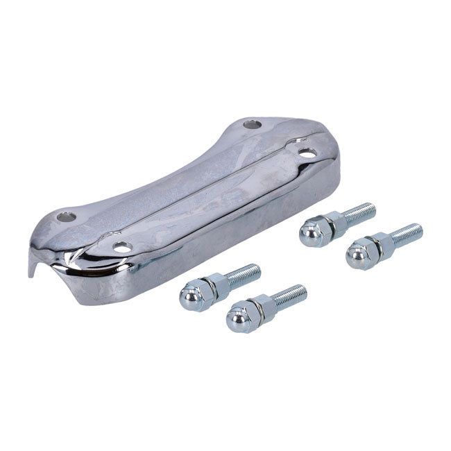 Riser Top Clamp, Panhead. Chrome Risers Mounts Mcs