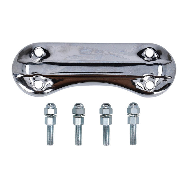 Riser Top Clamp, Panhead. Chrome Risers Mounts Mcs