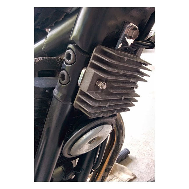 Motone, Regulator Relocation Bracket. Black Regulator Mount Kits Motone