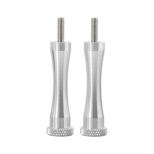 Motone, Long Quick Release Seat Bolts. 70mm, Polished Seat Mount Parts Motone