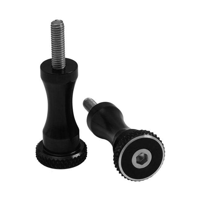 Motone, Medium Quick Release Seat Bolts. 45mm, Black Seat Mount Parts Motone
