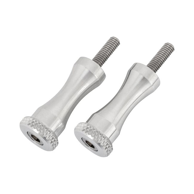 Motone, Medium Quick Release Seat Bolts. 45mm, Polished Seat Mount Parts Motone