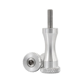Motone, Medium Quick Release Seat Bolts. 45mm, Polished Seat Mount Parts Motone