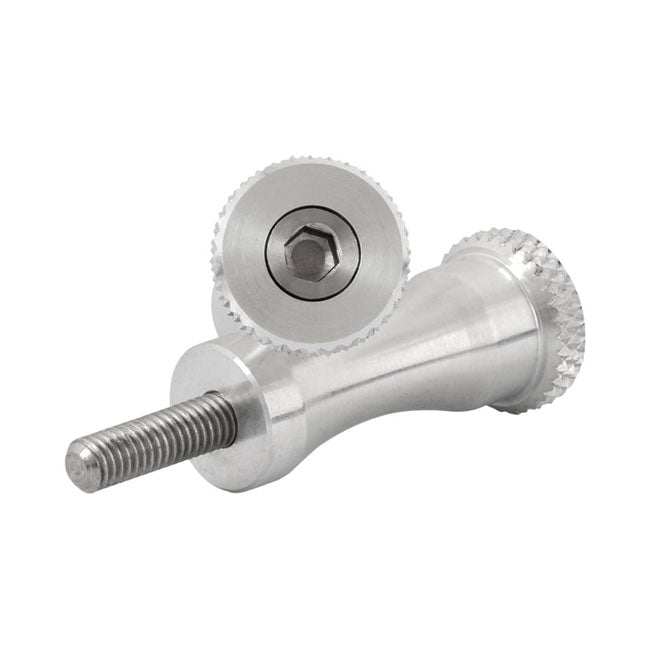 Motone, Medium Quick Release Seat Bolts. 45mm, Polished Seat Mount Parts Motone