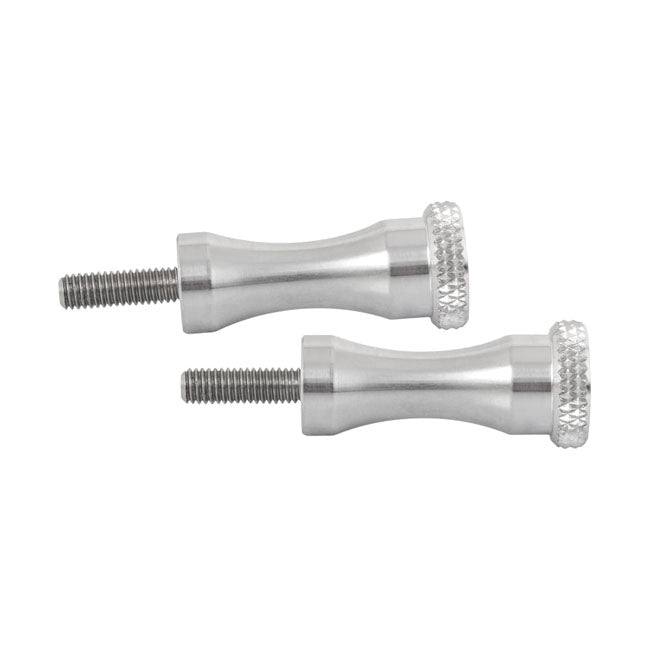 Motone, Medium Quick Release Seat Bolts. 45mm, Polished Seat Mount Parts Motone