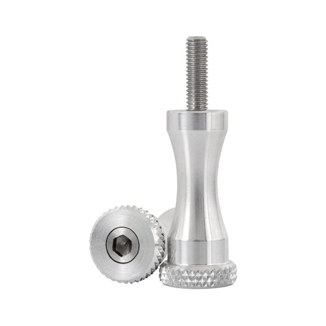 Motone, Medium Quick Release Seat Bolts. 45mm, Polished Seat Mount Parts Motone