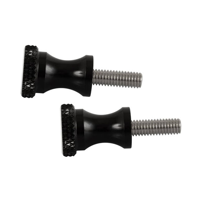 Motone, Short Quick Release Seat Bolts. 28mm, Black Seat Mount Parts Motone