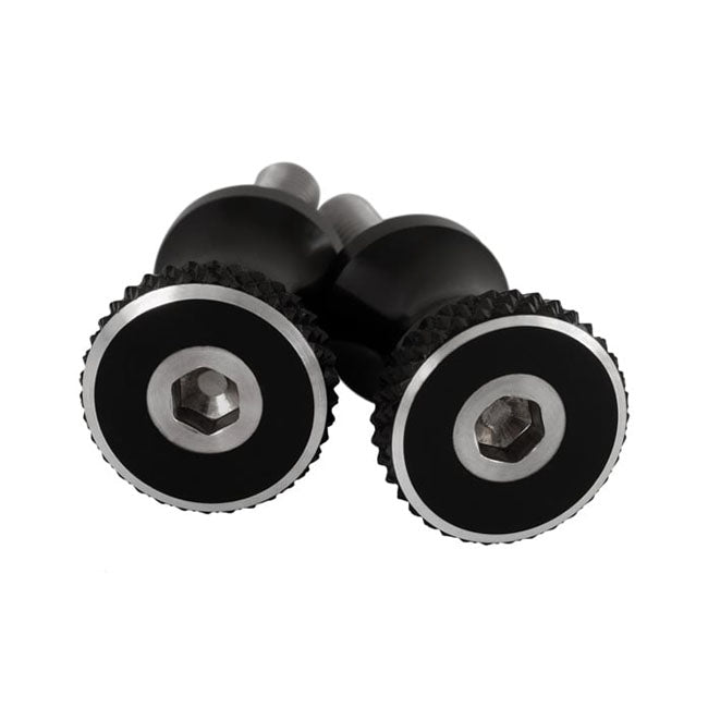 Motone, Short Quick Release Seat Bolts. 28mm, Black Seat Mount Parts Motone
