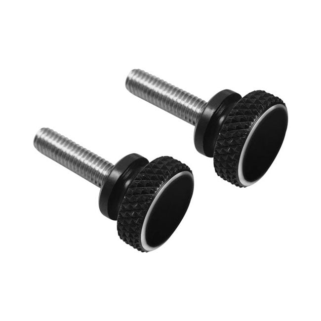 Motone, Quick Release Thruxton Seat Cowl Bolts. Black Seat Mount Parts Motone