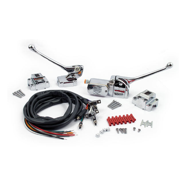 Chrome Handlebar Control Kit Handlebar Control Kits Mcs