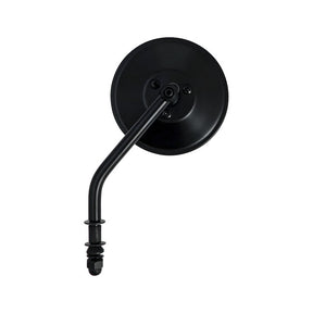 Steel 4" Round Mirror. Black, Short Stem Mirrors Mcs