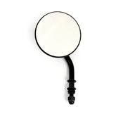 Steel 3" Round Mirror. Black, Short Stem Mirrors Mcs