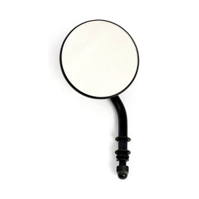 Steel 3" Round Mirror. Black, Short Stem Mirrors Mcs