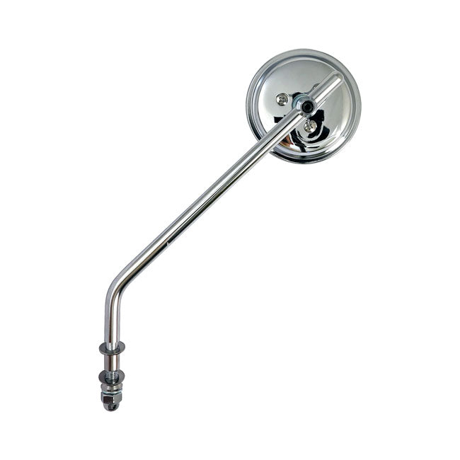 Steel 3" round mirror. Chrome, long stem MIRRORS Mcs