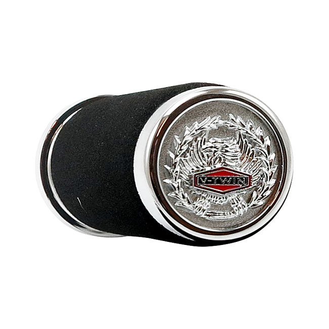 Handlebar Grip Set, Cushion With Eagle End Caps Grips Mcs