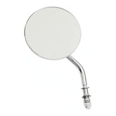 Steel 4" Round Mirror. Chrome, Short Stem Mirrors Mcs