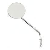 Steel 4" Round Mirror. Chrome, Long Stem Mirrors Mcs