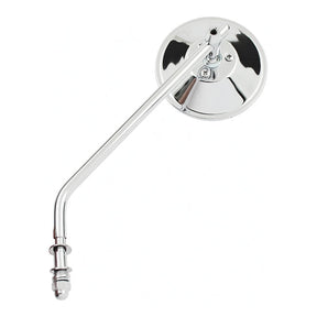Steel 4" Round Mirror. Chrome, Long Stem Mirrors Mcs