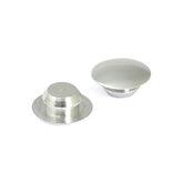 Handlebar Grip End Plug Set. Silver Grips Misc Mcs