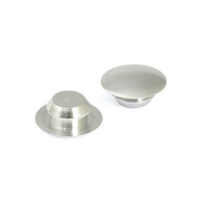 Handlebar Grip End Plug Set. Silver Grips Misc Mcs