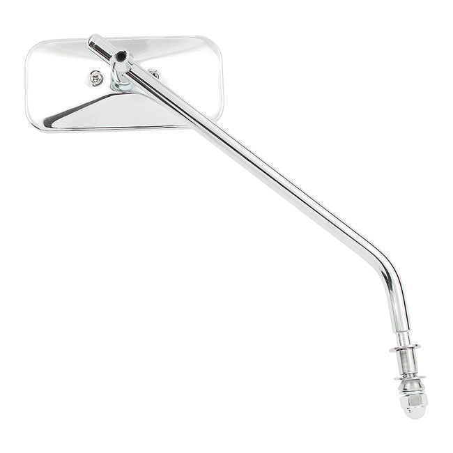 Small Rectangular Mirror. Long Stem, Chrome Mirrors Mcs