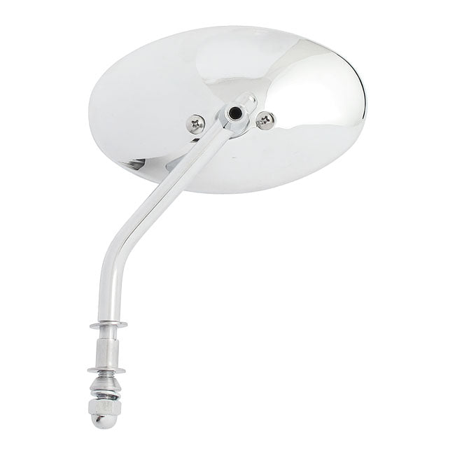 Cateye Mirror. Chrome, L&R Mirrors Mcs