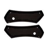 Vity''S Design, Diamond Saddlebag Latch Cover Set. Black Latch Covers Vity's Design
