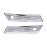 Vity''S Design, Diamond Saddlebag Latch Cover Set. Chrome Latch Covers Vity's Design