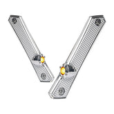 Vity''S Design, Diamond Front Turn Signals, Chrome. Ece Appr. Turn Signals Vity's Design