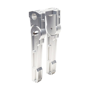 10" Adjustable Risers For 1-1/8" Handlebar Clamp, Silver Risers Vity's Design