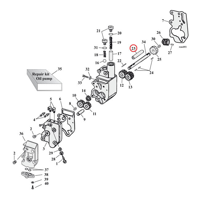 Bushing, Oil Pump Drive Shaft Oil Pump Parts Mcs