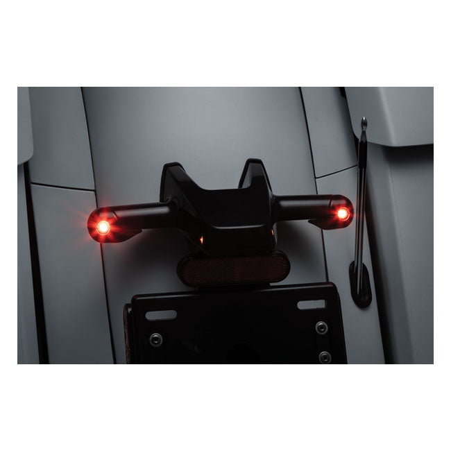 Kuryakyn, Rear atto turn signal adapters, gloss black TURN SIGNALS MISC Kuryakyn