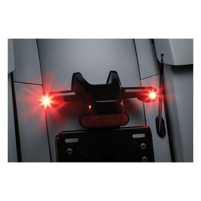 Kuryakyn, Rear atto turn signal adapters, gloss black TURN SIGNALS MISC Kuryakyn