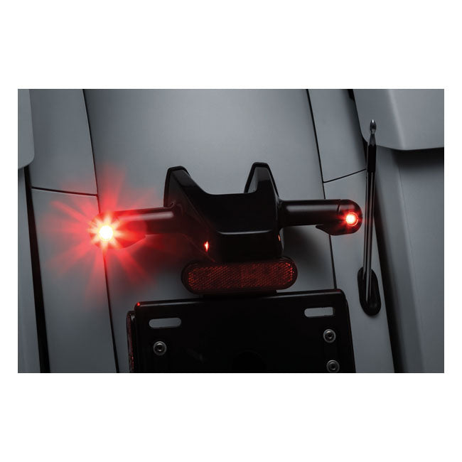 Kuryakyn, Rear atto turn signal adapters, gloss black TURN SIGNALS MISC Kuryakyn