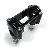 Rough Crafts Finned Risers, Black - 18+ Softail Risers Rough Crafts