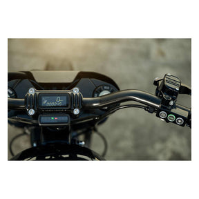 Rough Crafts Finned Risers, Black - 18+ Softail Risers Rough Crafts