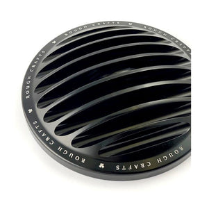 Rough Crafts Finned Cover for Arlen Ness BIG SUCKER STAGE - 18+ Softail & 17+ Touring & 17 Trike Air Cleaner Cover Rough Crafts