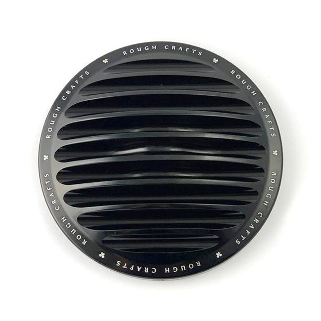 Rough Crafts Finned Cover for Arlen Ness BIG SUCKER STAGE - 18+ Softail & 17+ Touring & 17 Trike Air Cleaner Cover Rough Crafts