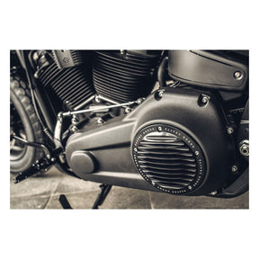 Rough Crafts Finned Derby Cover, Black - 18+ Softail Derby Cover Rough Crafts