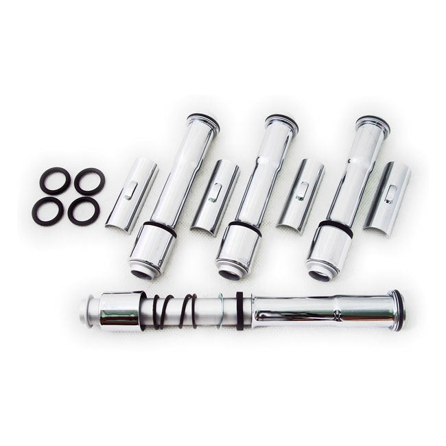 Complete 04 Up Xl Multiple Parts Pushrod Cover Kit. Chrome Pushrod Covers Mcs