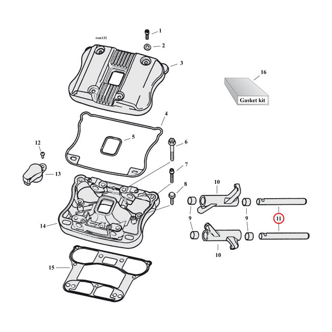 Rocker Arm Shaft. Import Rocker Arms And Shafts Mcs