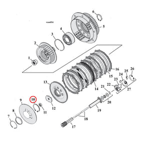 Retaining Ring, Clutch Adjuster Plate Retaining Rings Mcs