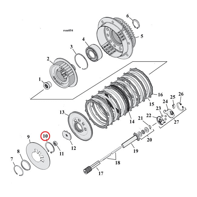 Retaining Ring, Clutch Adjuster Plate Retaining Rings Mcs