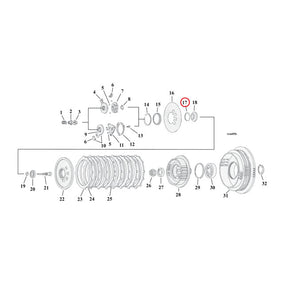 Retaining Ring, Clutch Adjuster Plate Retaining Rings Mcs